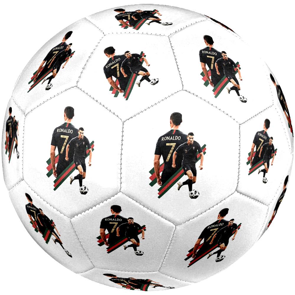 Cristiano Ronaldo Fußball Größe 5, maschinengenäht, für drinnen und draußen geeignet, universell einsetzbar, Geschenk für Fußballbegeisterte, perfektes Geschenk für Freunde und Familie