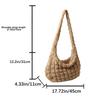Quilted Padded Crossbody Bag for Women Pleated Bubbles Cloud Shoulder Bags Large Capacity Tote Bags Down Texture Crossbody Bag