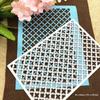 Çapraz Net Dikdörtgen Kesme Ölür Metal Stencil DIY Scrapbooking Albüm Kartı Kabartma Zanaat Kalıp Kesim Çerçeve