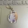 2d Acrylic Keychain Pendant Accessory, Popular Head Expression Keychain Sand Fun Meme Image Head Schoolbag Small Pendant.