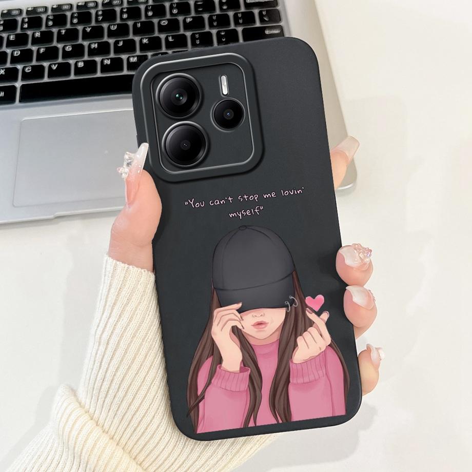 For Xiaomi Redmi Note 14 Pro Plus / Redmi Note 14 14s Note14 Pro Phone Case Silicone Soft Back Cover Dragon Cat Flower Butterfly