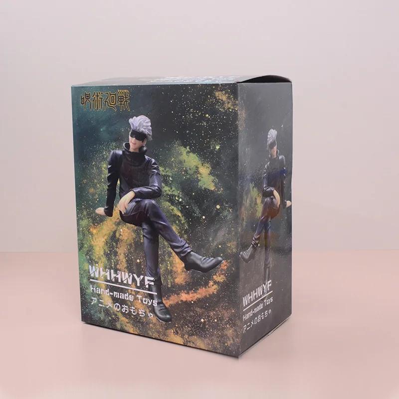 10CM Gojo Satoru Anime Jujutsu Kaisen Figur Itadori Yuji Sitzende Nudelstopp-Modell PVC Kinderspielzeug Statisch Perfektes Geschenk Puppe