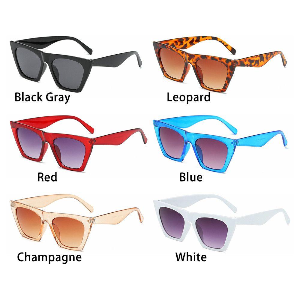 Trendy UV400 Protection Square Frame Sunglasses Women Vintage Shades Streetwear Fashion Sun Glasses Goggles