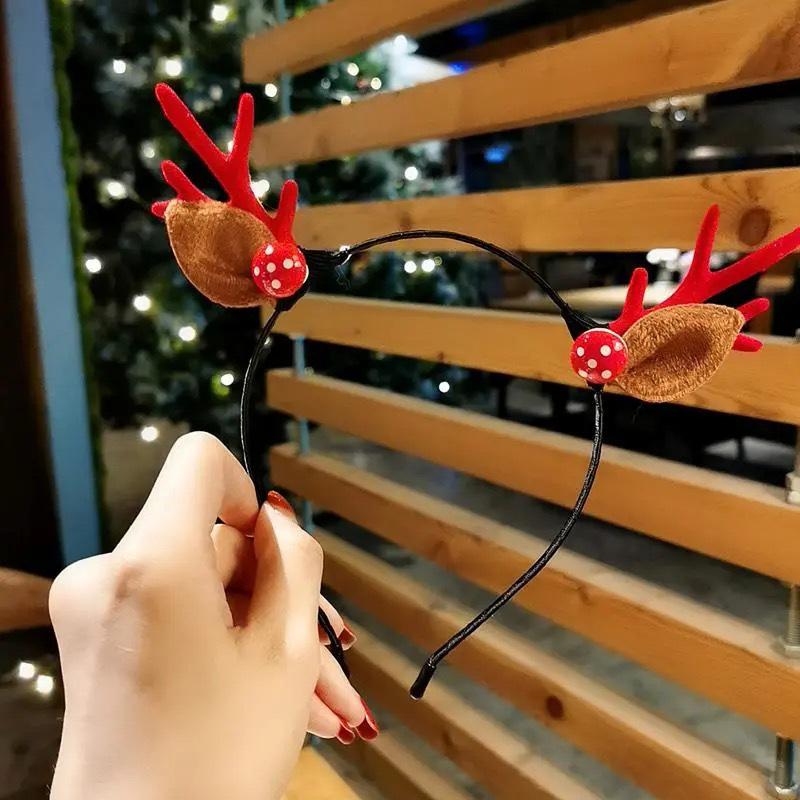 Mori Style Fawn Antler Hair Clip Headband - Cute Fairy-Inspired Christmas Hair Accessory for Women