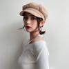 Peaked Cap Children Autumn and Winter Leisure Niche Personality Retro Trendy British Versatile Beret Octagonal Hat