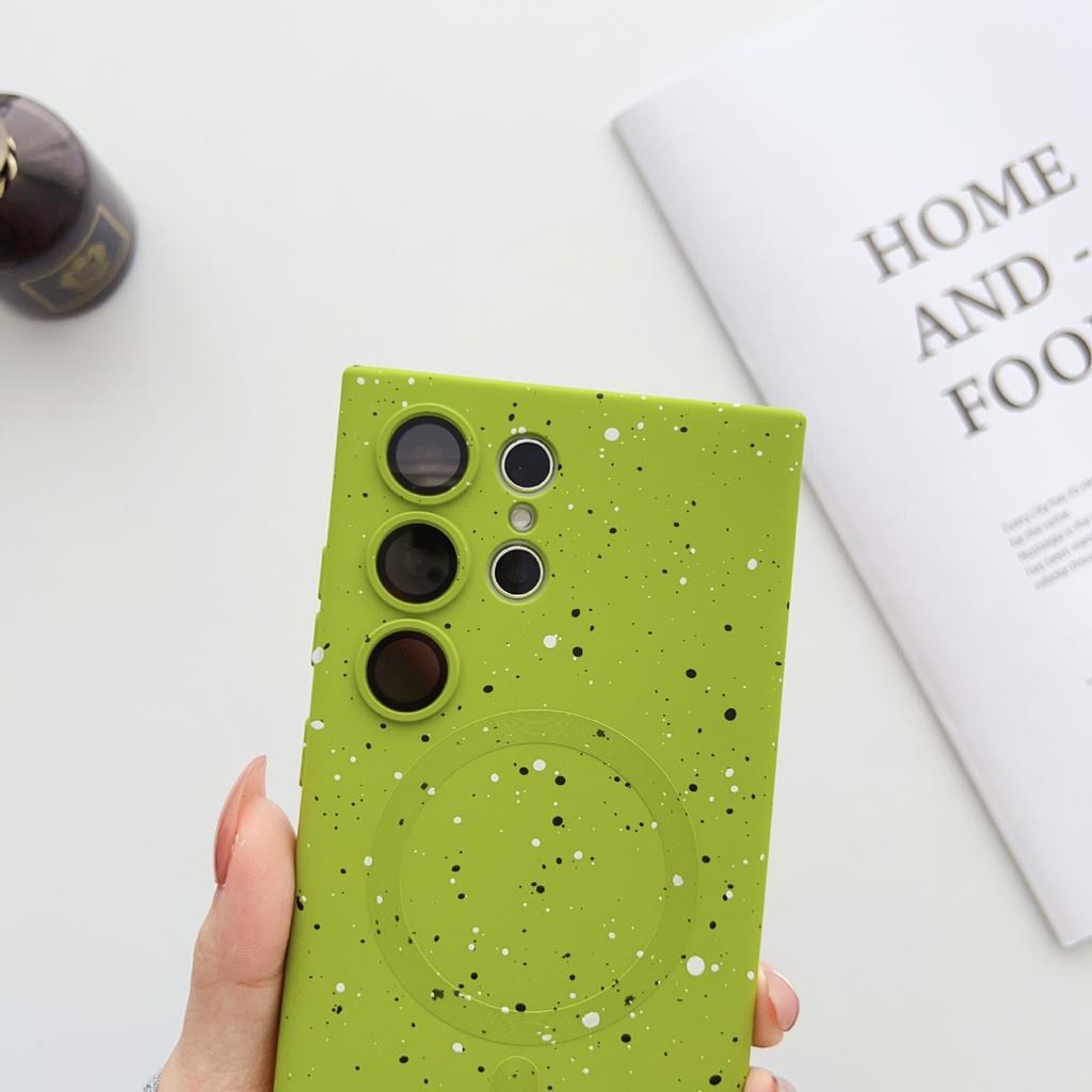 Star-splashing Ink Is Suitable for Samsung S24 Ultra Mobile Phone Case S23 S21 Magsafe Magnetically Absorbed Advanced Charging