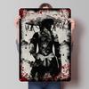 Samurai Girl Tinplate Poster Customized Wall Art Vintage Metal Signs Retro Tin Plaque for Modern Home Decoration Ornaments House