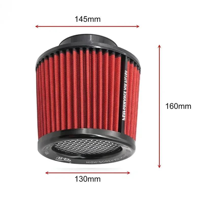 63/76/89/101mm Universeel Auto Luchtfilter Hoge Flow Kegel Koude Luchtinlaat Filter Auto Modificatie Accessoires Luchtfilter Gaas Kegel