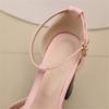 Fashion Summer Super High-heeled Sandals Women Platform Thick Heels Sexy Fish Mouth T-Band Strap Buckle Fashion Shows Party Shoes Ladies