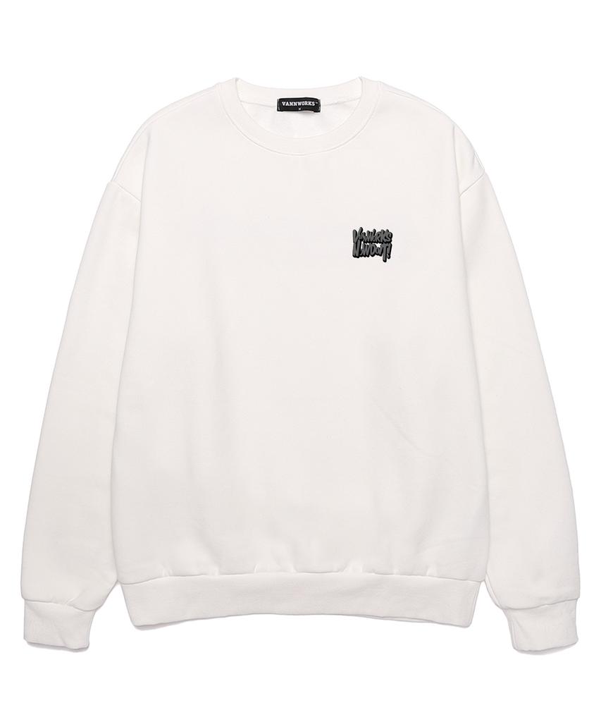 VANNWORKS Bring Now Oversized Sweatshirt (Vls0087) White