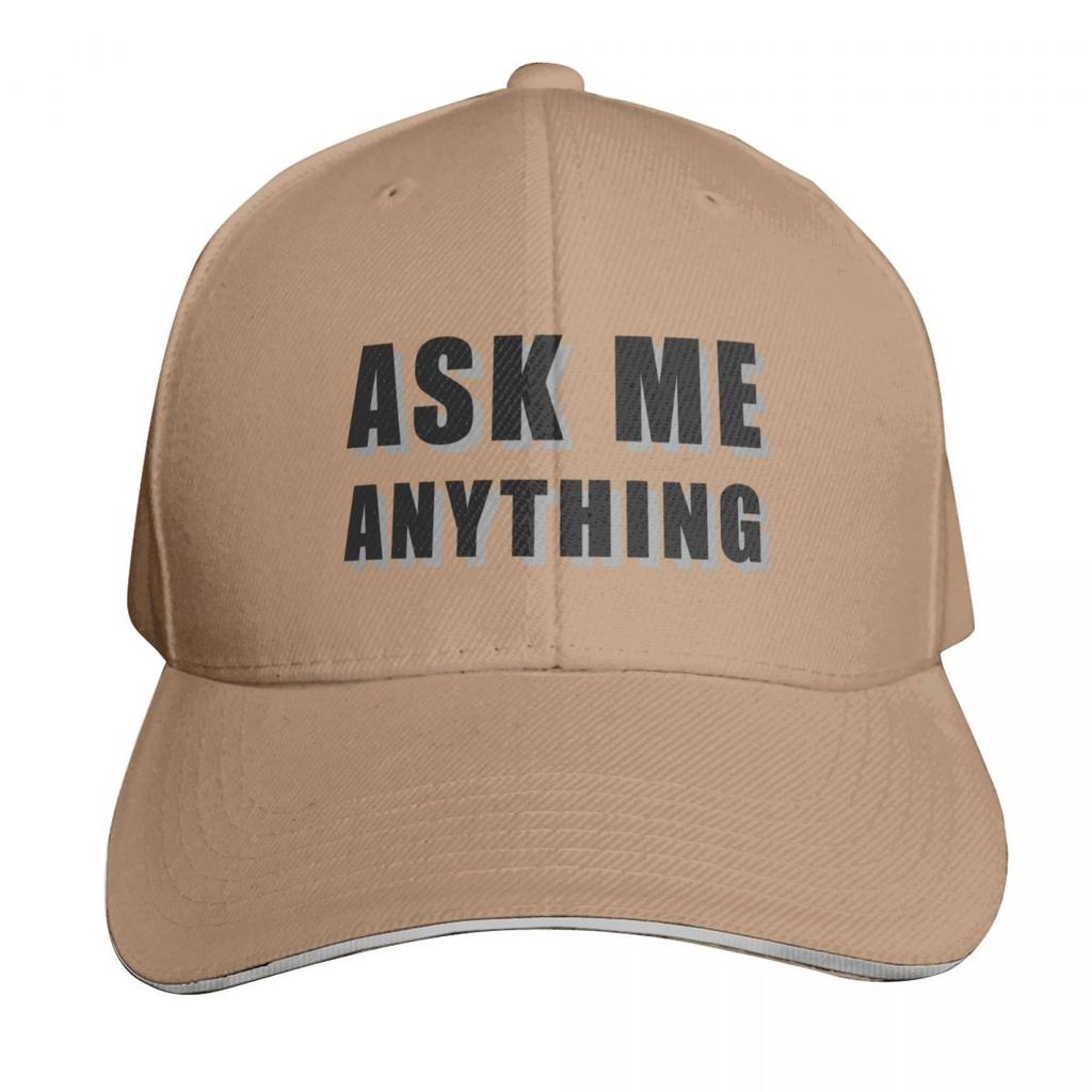ask me anything Baseball Cap Hat Unisex Military Cap Unisex Christmas Hat Luxury Brand Unisex Caps Womens