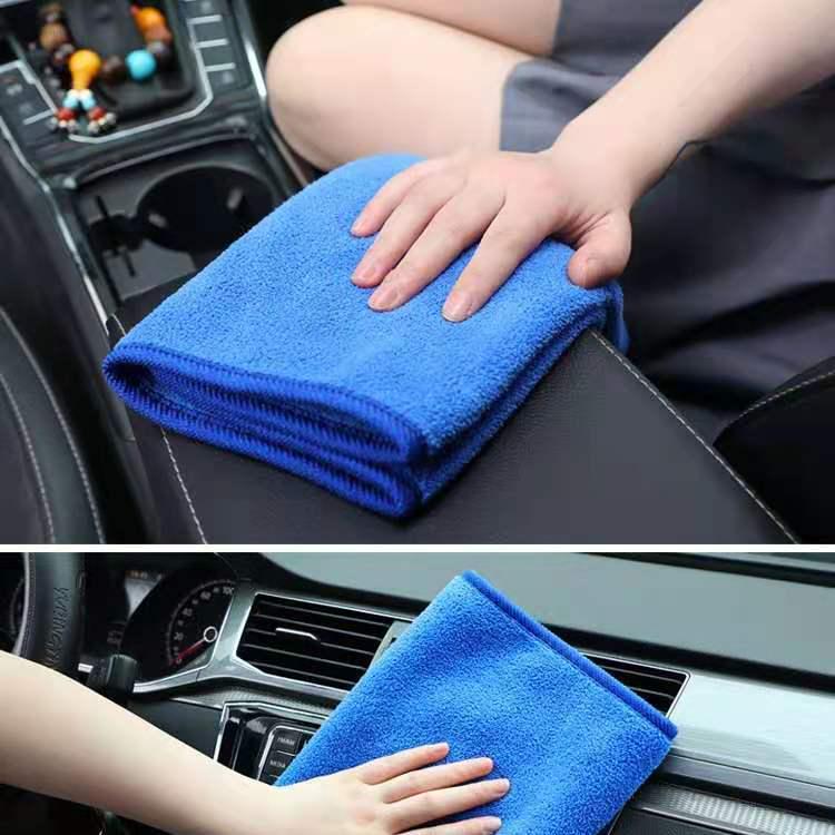 Thickened Absorbent Microfiber Towel for Car, Home Cleaning, and Salon Use