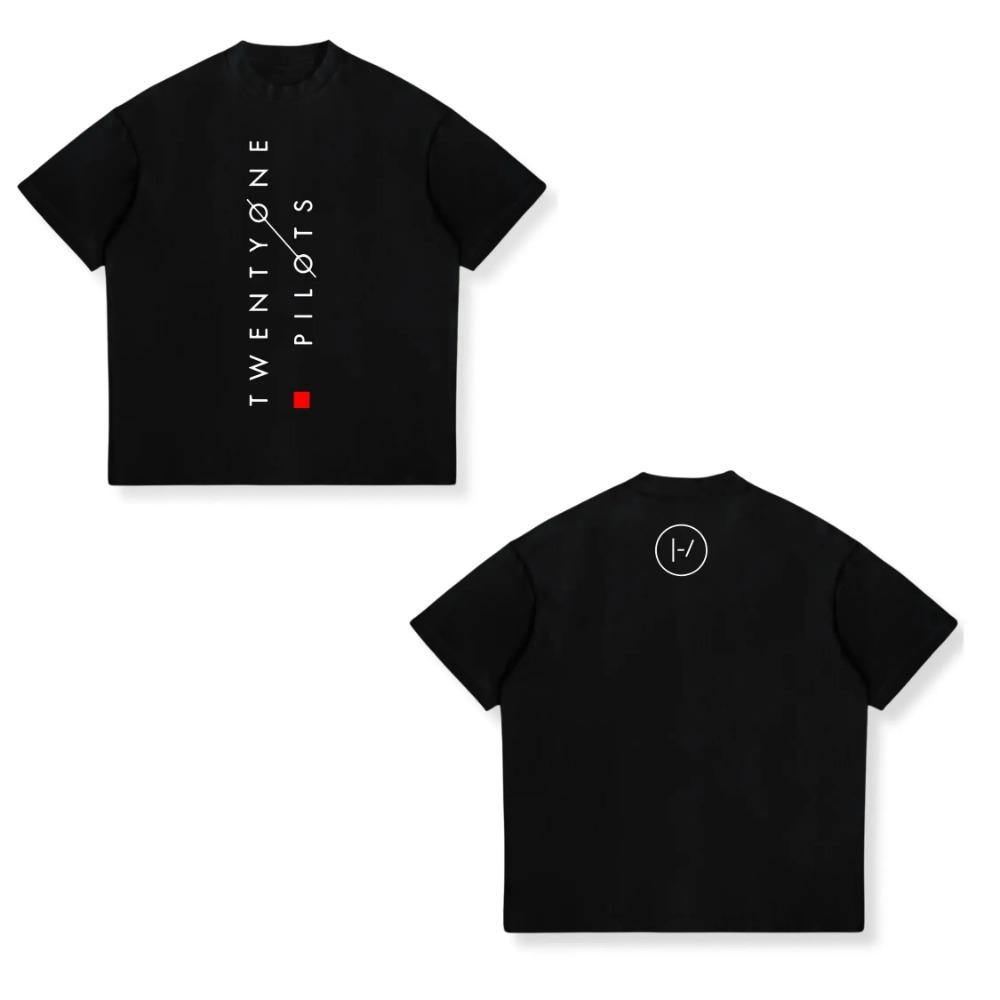 Хіп-хоп футболка Twenty One Pilots Гурт Жіноча Чоловіча Короткий рукав Оверсайз Y2k Репер Вуличний одяг Панк Вуличний Хараджуку Унісекс Футболки