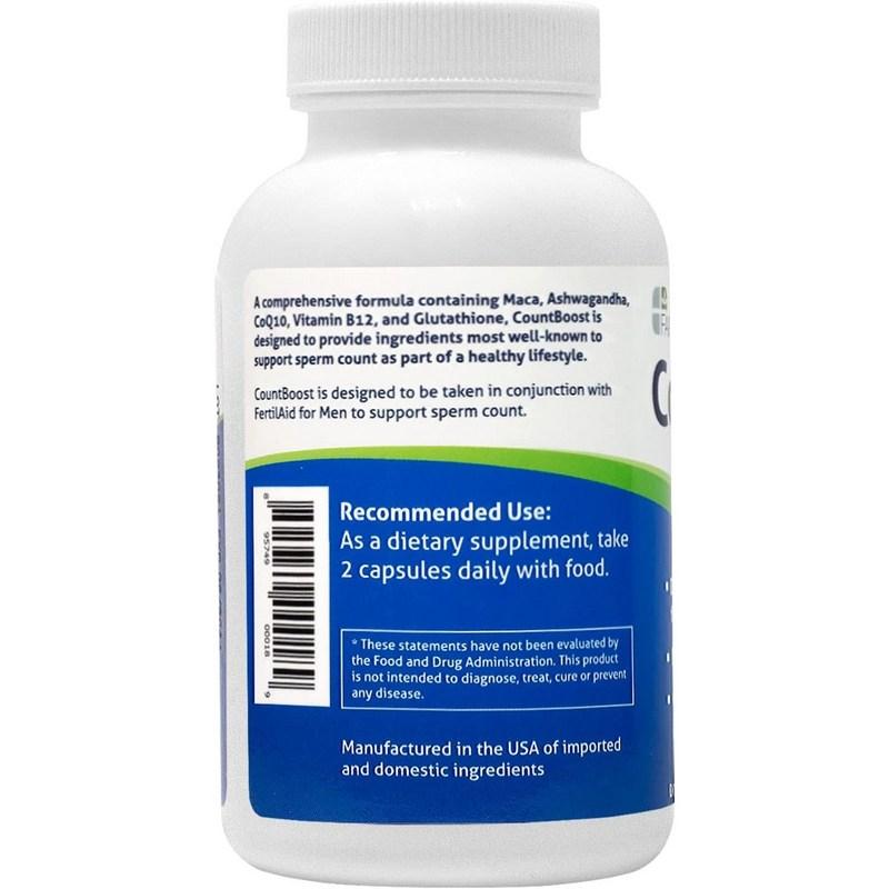 Fairhaven Health Male Sperm Count Boost 60 Capsules CountBoost Prenatal Prenatal Nutrition Supplement