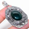 Bloodstone Gemstone Handmade 925 Sterling Silver Jewelry Pendant 2.25"