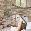 12/24/48ks 3D Marble Crystal Samolepící samolepka na zeď Mozaiková tapeta Kuchyňský olej Samolepka do koupelny Samolepky na zeď dlaždice Vodotěsné