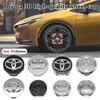 4 Peças 57mm 62mm ABS Calotas Centrais de Roda de Carro Tampa da Calota Emblema de Carro Para Toyota C-hr Prado Prius Avensis Rav4 Yaris Hilux