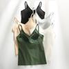 Schöner Rücken, Camisole-Unterhemd, Damen-BH mit Brustpolster, einteiliger BH mit Innenfutter und Außenoberteil