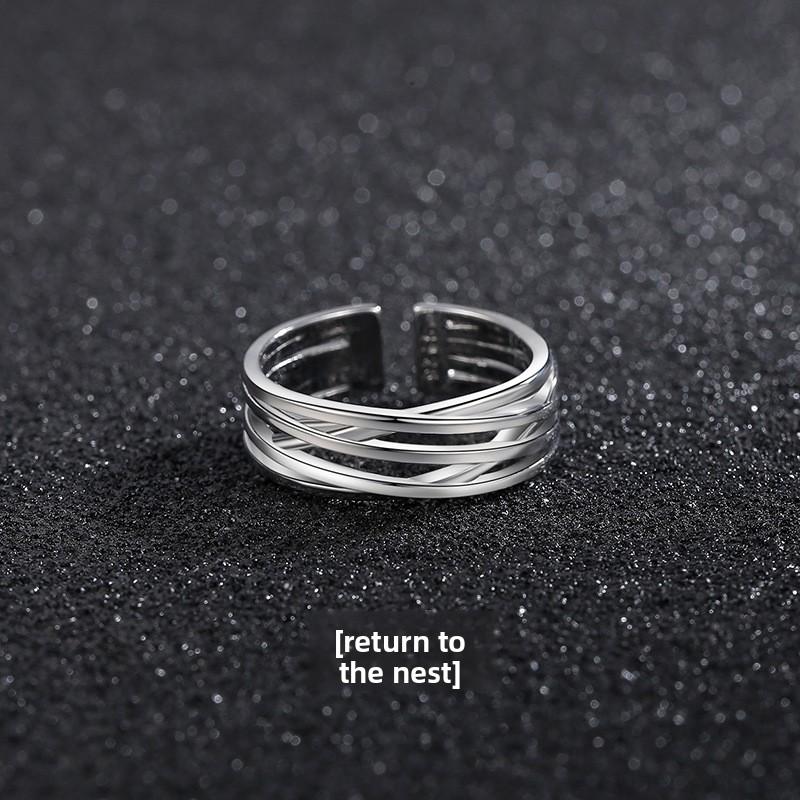 Men's Ring, Niche High-end Sensory Ring, Index Finger Ring, Simple Adjustable Ring
