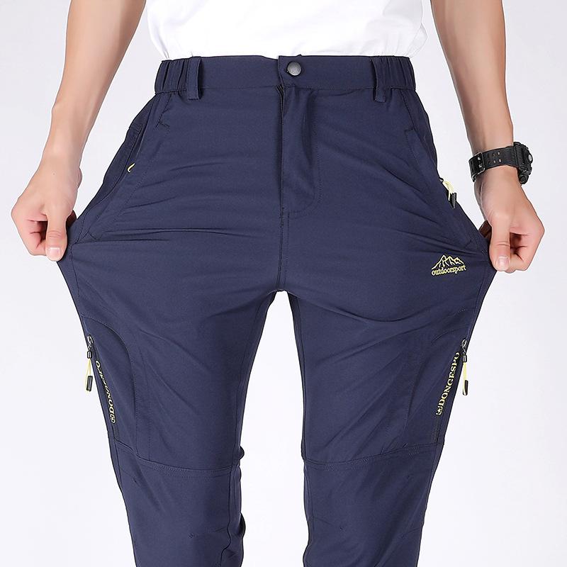 Heren Zomer Lichtgewicht Ademend Sneldrogend Wandelbroek Losse Plus Size Casual Broek Heren Softshell Broek