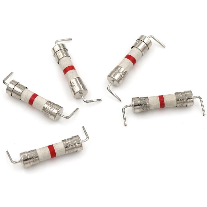 5Pcs 8A 250V 5*20Mm Ceramic Body Delay Fuse Axial Lead Fuse