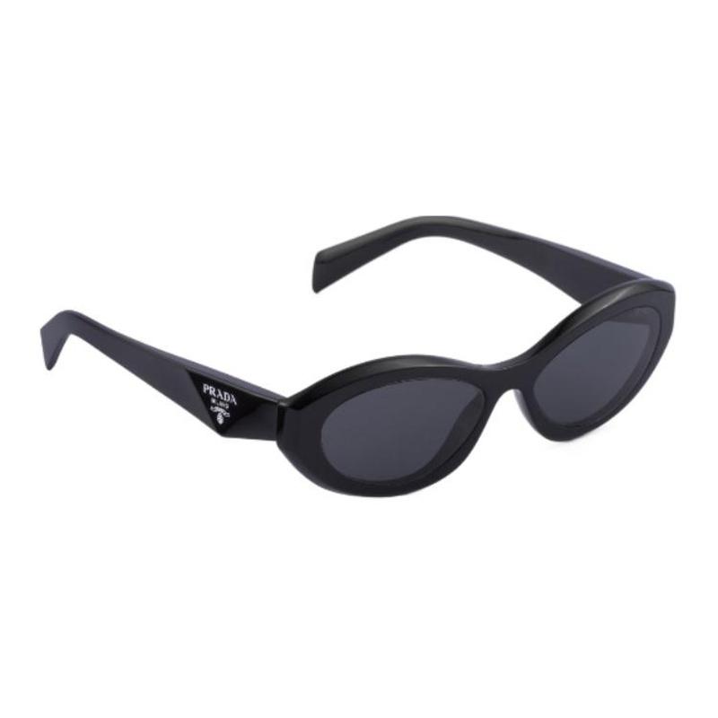 Prada Logo Detail Square Sunglasses Women's Black Black 56 Basic Packaging-glasses Case + Packaging Box