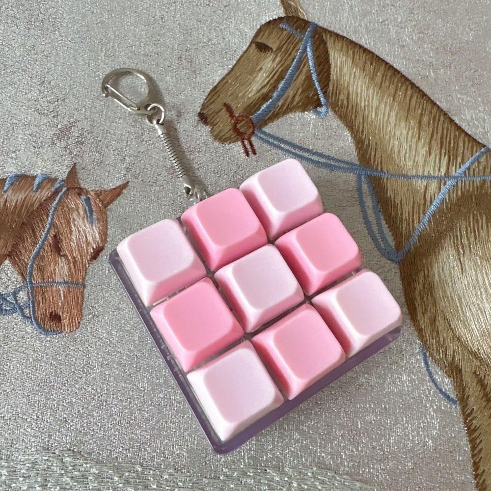 Relaxing 2/3/6/9 Keys Finger Keyboard Keycap Stress Relief Decompression Toy Pass The Time Key Button Pinch Toy Adult