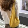 Retro Gestrickte Netz-Schultertasche Strand-Einkaufstasche Urlaubs-Damen-Tasche Webkunst-Stil Lässig Minimalistisch Polyester Handtaschen