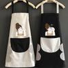 With Pocket Cooking Oil-Proof Apron Kitchen Supplies Household Cleaning Tools Baking Accessories