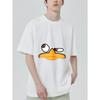 Black T-Shirt Duck Face Print Casual Wear for Men and Women Streetwear Fashion Summer Outfit