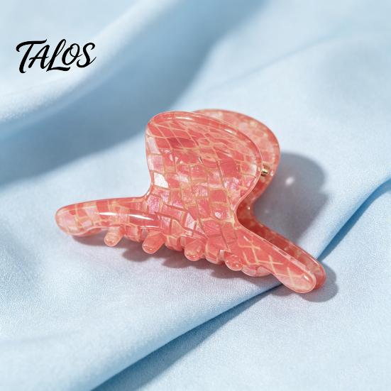 Feiner Haargriff-Clip Glatte Kante Kralle, Mini-Oktopus-Clip, Bunter Transparenter Seiten-Essigsäure-Dusch-Hohe Elastizität Feder-Accessoires Abgerundet