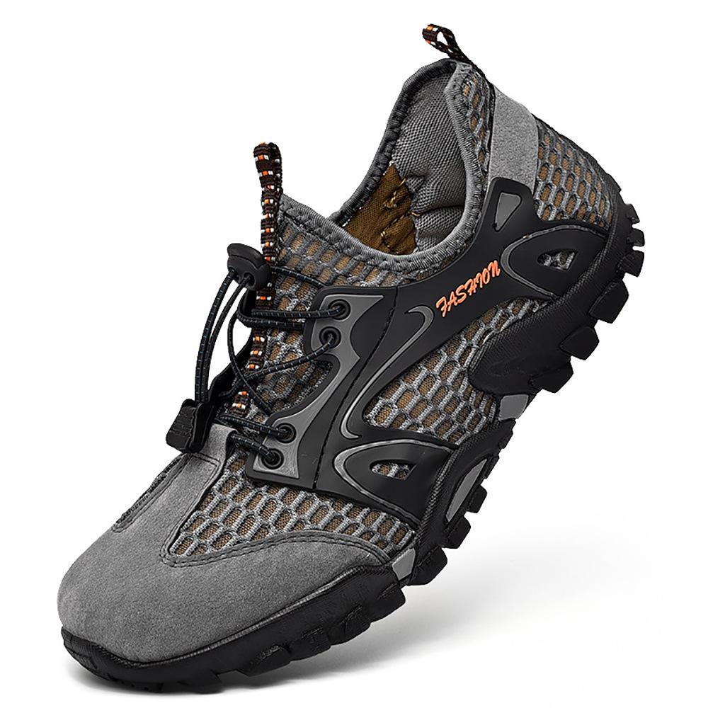 Summer Men's Sandals Wading Shoes Trendy Hiking Shoes Breathable Mesh Lightweight Outdoor Casual Men's Shoes
