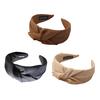 Women Headband Twist Knotted Design Anti-Slip Design Comfortable Fit Wide-Brimmed Hair Hoop Hair Accessory
