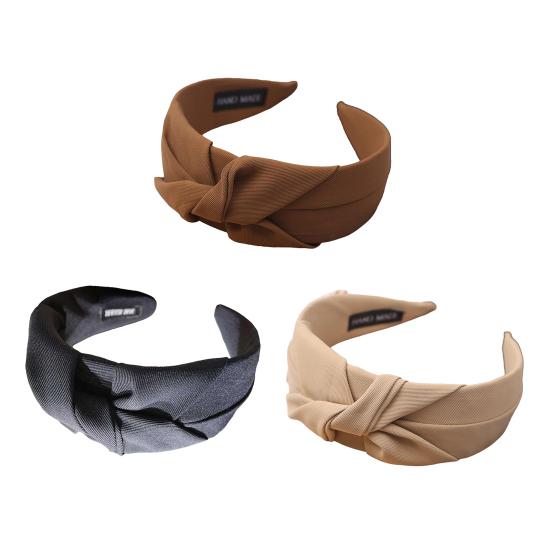 Women Headband Twist Knotted Design Anti-Slip Design Comfortable Fit Wide-Brimmed Hair Hoop Hair Accessory