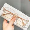 Oversized Blue Light Blocking Eye Protection Glasses Women's Yellow Lens Pink Lens Optical Spectacle Eyeglasses EMA