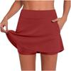 Femmes - Pantalon-jupe à poches centrales de couleur: Couche de base active décontractée