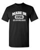 Feito em 1956 Todas as Peças Originais Humor Sarcástico Graphic Novelty Camiseta Engraçada Camiseta Unissex