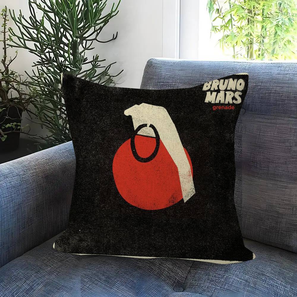 Singer Bruno Mars The Romantic   Cushion Cover Decorative Pillow Sofa Home Decor Case Pillow Cases