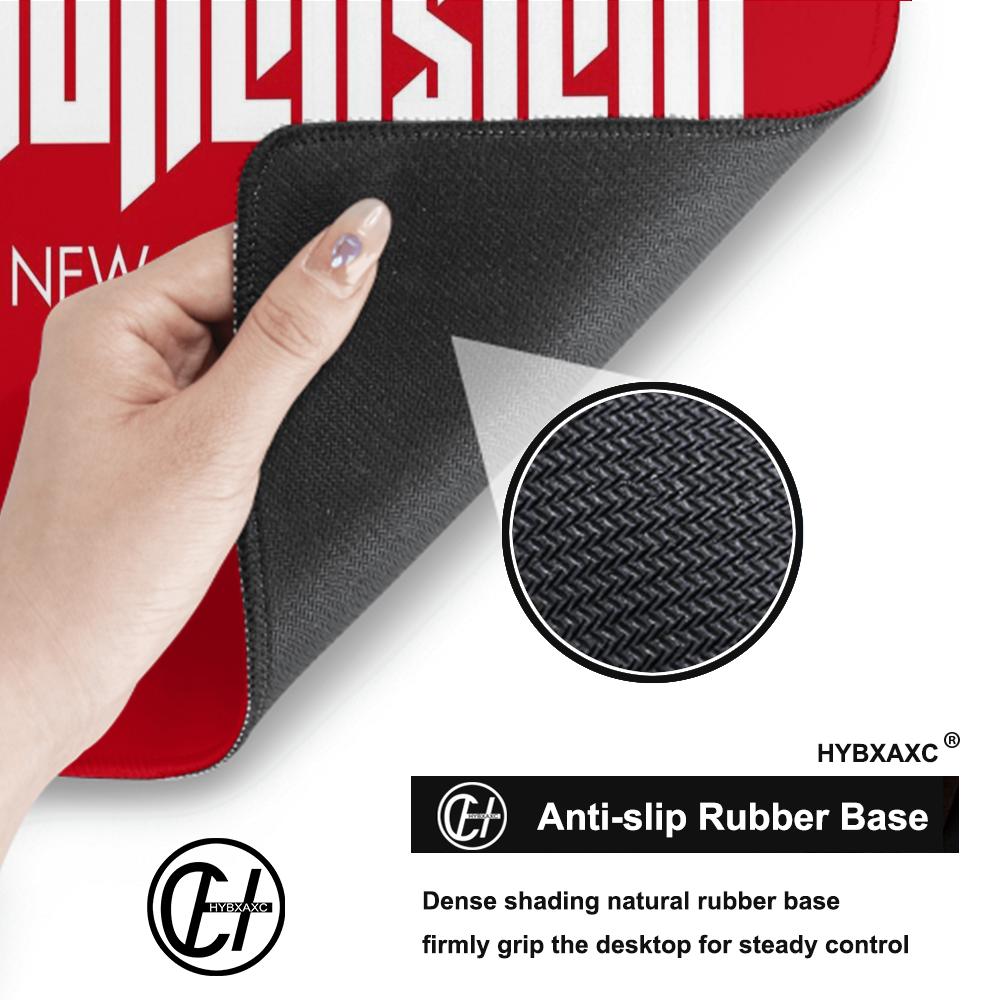 HYBXAXC Muismat Wolfenstein Muismat Grote Toetsenbord Bureau Mat Gaming Muismat LockEdge Antislip Mat Toetsenbord Muismat 90x40