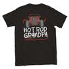 Hot Rod Grandpa - Back Print - Unisex Crewneck T-shirt Unisex T-Shirt