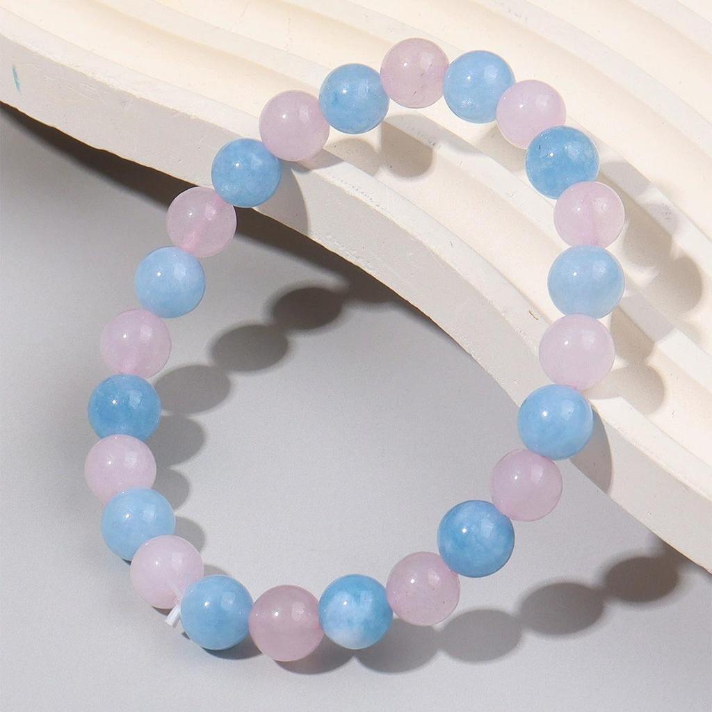 Double Color Beaded Natural Stone Bracelet for Men & Women - DIY Casual Jewelry