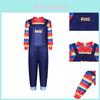 Kinder Kinderspiel Chucky Cosplay Horror Kostüm Jumpsuit für Halloween-Partys