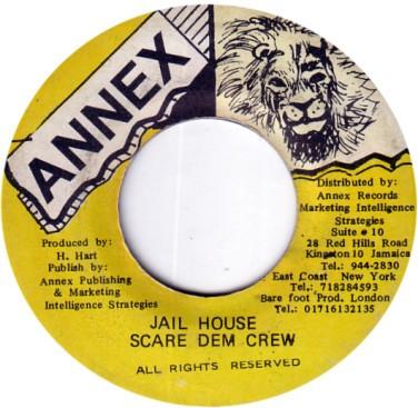 7inch Record SCARE DEM CREW - Jail House NONE Annex 1997 Jamaica Reggae, Ska & Dub Used