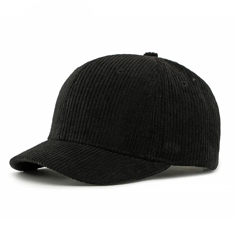 Winter Cotton Solid Casquette Warm Baseball Cap Adjustable Outdoor Snapback Hats for Men and Women 115