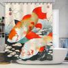 Vibrant Koi Fish Shower Curtain Modern Home Decor With Oriental Artistic Design