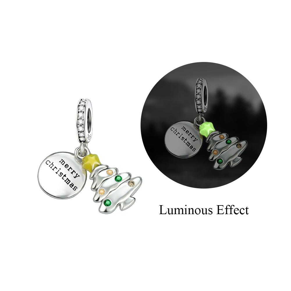 Happy Holidays Copper Christmas Tree Socks Snowman Bell Pendant Beads Fit Diy Bracelet Necklace Party Souvenirs