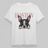 T-shirt Classique Confortable et Tendance Grande Taille pour Femme Boston Terrier Animal de Compagnie T-shirt Graphique