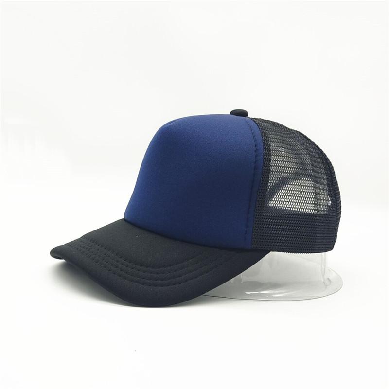50 Color Unisex SummerTrucker Hat For Adult Net Baseball Cap Men Women Polyester Blank Mesh Adjustable Sun Hat Visor