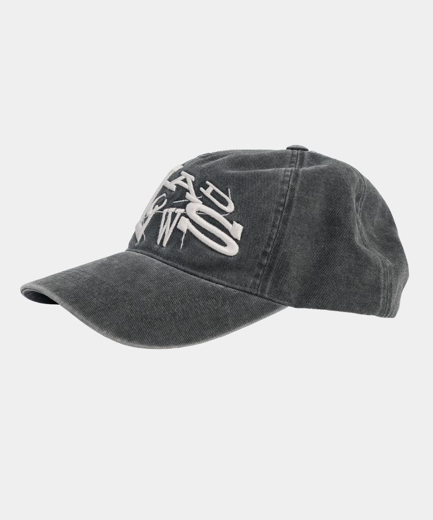 SLOWACID Vtg Washed Code Ball Cap [Charcoal]