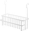 Yamazaki Tower Bathroom Hook Basket, Wide, White, Approx. W40.5 X D16.5 X H37cm, Good Ventilation, Large Capacity, Multi-Purpose Storage, Product